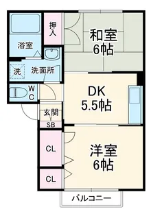 エクセルメゾン【1階】の間取り