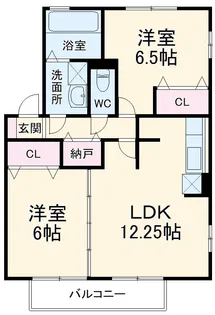 レジデンス黒沢台【1階】の間取り