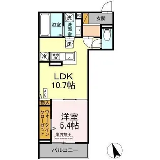 オーガスタハイツ【2階】の間取り