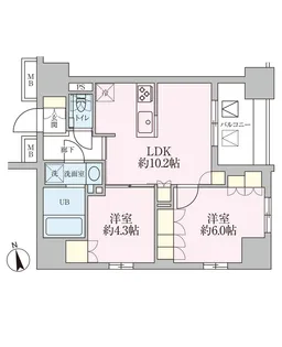 ザ・レジデンス三ノ輪【15階】の間取り