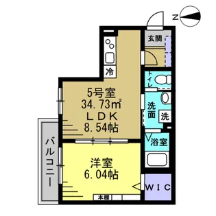 セミカ葛城Ⅰ【3階】の間取り