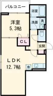 セレスティア南花畑Ⅳ【2階】の間取り