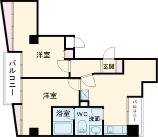 宇都宮フォーラムズ【901号室】の間取り