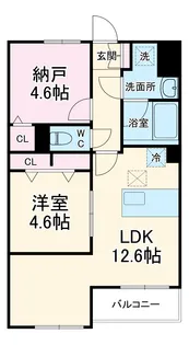Theios filia【202号室】の間取り