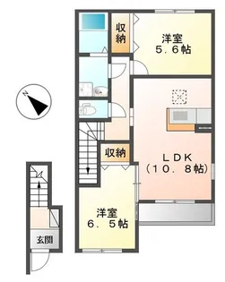 ラウレアオハナ(laule’a ohana)【2階】の間取り
