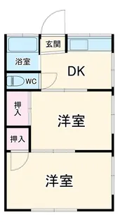 港南ほほえみ荘【2階】の間取り