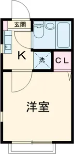 エスポワールB【1階】の間取り
