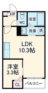 LECOCON津島【201号室】の間取り