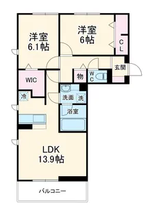 ソラーナ【1階】の間取り