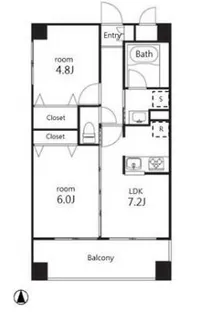 ヤサビアン【1階】の間取り