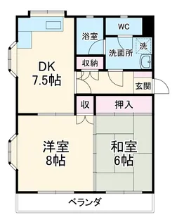 ヒバリヒルズ【2階】の間取り