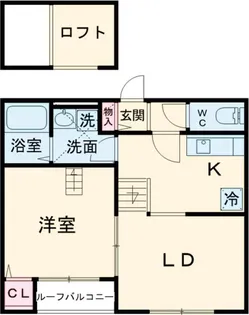 bell brun【203号室】の間取り