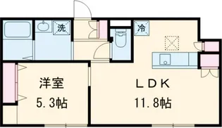 プレジール【1階】の間取り