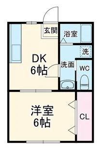 ハイツ青木【101号室】の間取り