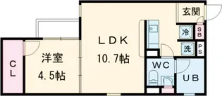 セドール代田橋【0302号室】の間取り
