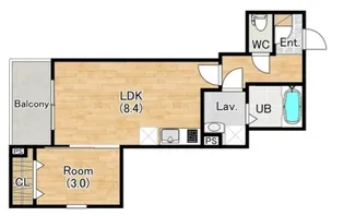 (仮称)ジーメゾン名古屋小田井リュソー【201号室】の間取り