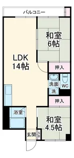 新松戸コーポA棟【2階】の間取り