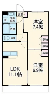 ララス・プランドール【306号室】の間取り