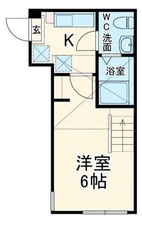 リアンスコートRS【105号室】の間取り