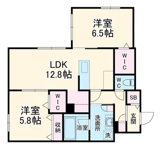 リカ・アイナ【1階】の間取り