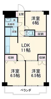 リバーサイドコート【3階】の間取り