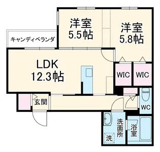 リカ・アイナ【3階】の間取り