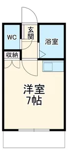 コア新松戸【102号室】の間取り