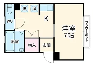 K・メゾンドール辻【2階】の間取り