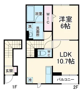Hydrangea【2階】の間取り