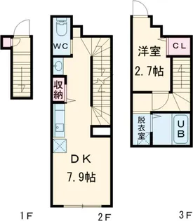 SOLUNA CRACIA OGIKUBOⅢ【2階】の間取り
