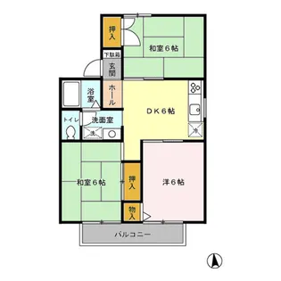 メゾンアルファ【2階】の間取り