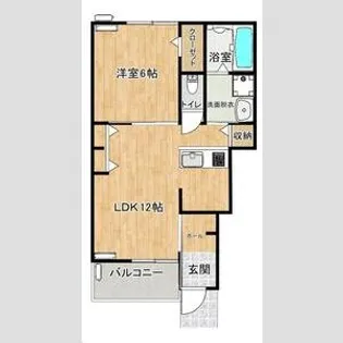 AFC RESIDENCE馬郡【1階】の間取り