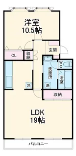 メゾンおゆみ野【206号室】の間取り
