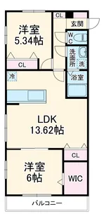 ミリアビタ飯山満Ⅱ【3階】の間取り