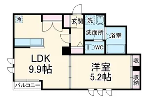 ラ・プルミエール【1階】の間取り
