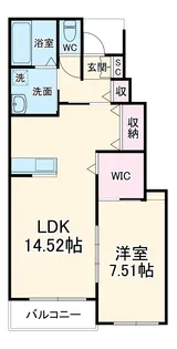 AFC RESIDENCE 海老島【1階】の間取り