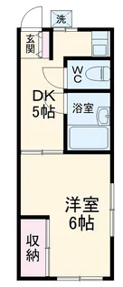 武蔵屋 四番館【301号室】の間取り