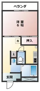 ハイツウシロダ【2階】の間取り