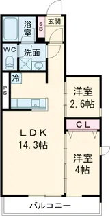 GRAN PASEO三宿【202号室】の間取り