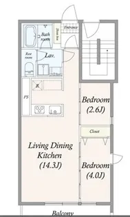GRAN PASEO三宿【302号室】の間取り