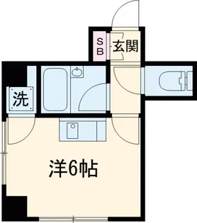 ディンプル国分寺【201号室】の間取り