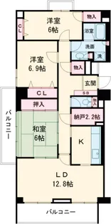 T’s garden府中【4階】の間取り