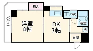 ハイツホンダ【02C号室】の間取り