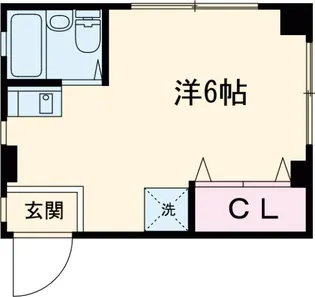 ホクサン鹿骨ハイツ【2階】の間取り
