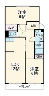 竹中マンション【2階】の間取り