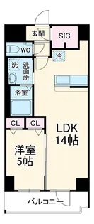 ボンドスクエアー01【4階】の間取り