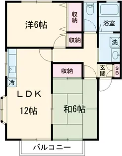 エステート山下 A【01010号室】の間取り