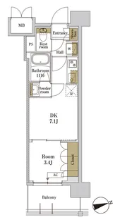 RJRプレシア川口【4階】の間取り