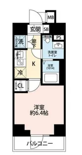 プレール・ドゥーク川崎Ⅴ【4階】の間取り