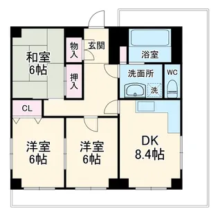 メゾン西口【3階】の間取り